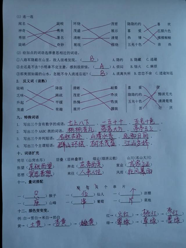 白马西风塞上杏花烟雨江南的意思，杏花烟雨江南。雾锁山头山锁雾（语文二年级上册《语文园地四》复习方法）