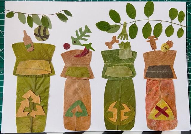 用树叶贴画的方法与步骤，怎样用树叶贴画（不花一分钱的早教课）