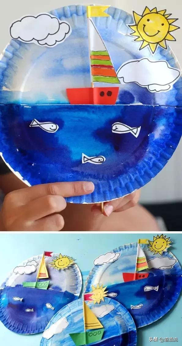 幼儿园大班手工纸质飞盘制作方法，承包幼儿园整个学期美工课堂
