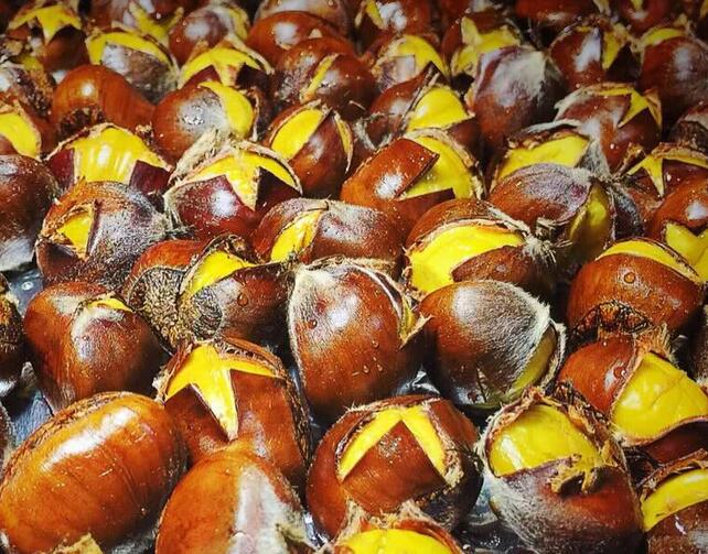 【烤板栗】做法步驟圖 一顆接一顆 停不了！-起舞食譜網(wǎng)