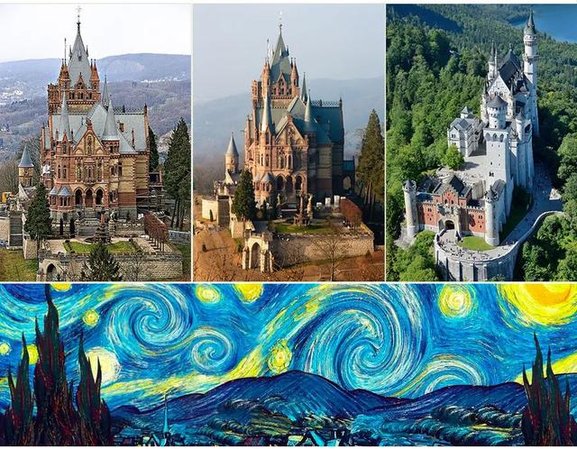 画城堡简笔画，如何快速的画出城堡（线描中的局部色彩运用《梦幻星空下的城堡》）