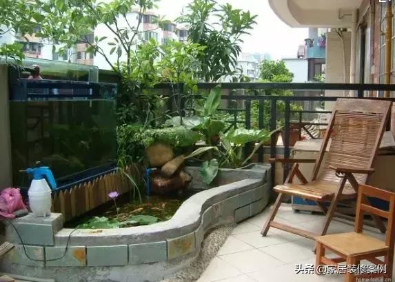 阳台摆放鱼缸设计效果图，阳台鱼缸装修效果图大全（让外人一看就觉得你是个土豪）