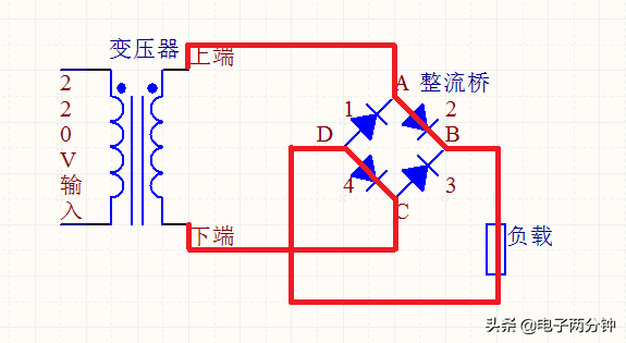 半波整流和桥式整流的区别图解，看看交流是怎么变成直流的