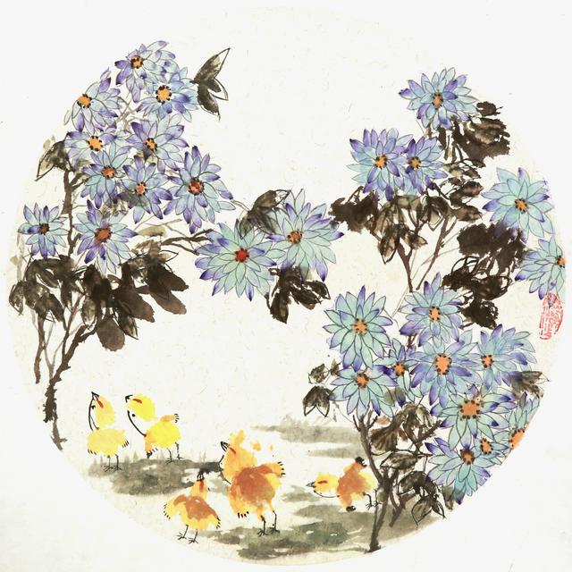 荷花池简笔画，荷花池简笔画手绘（美丽云浮——2020年云浮市庆祝六一儿童节少儿书画作品展）
