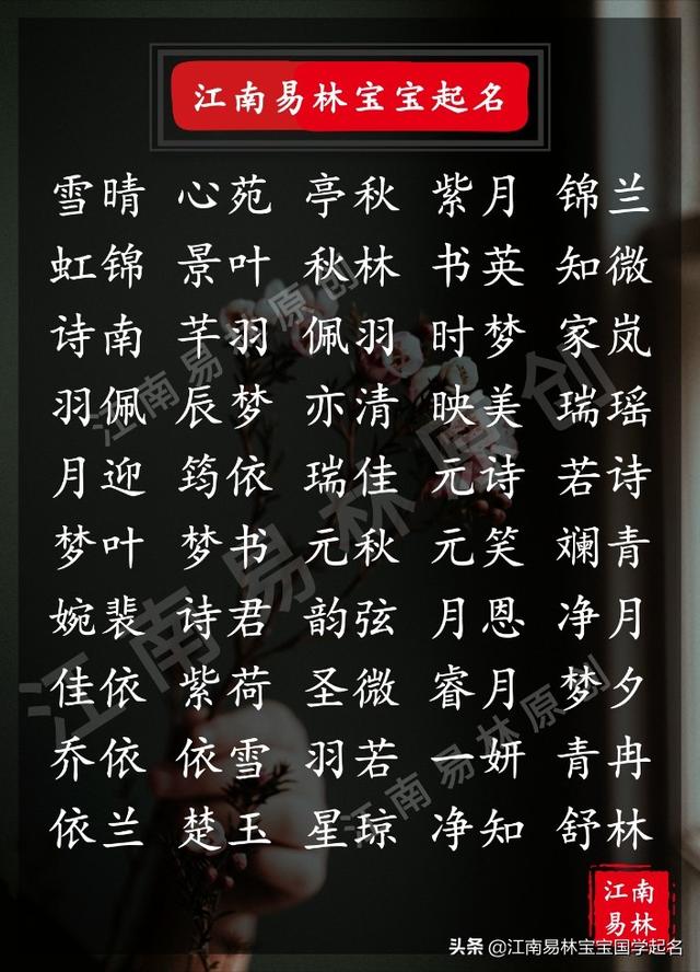 给读音组词，给怎么读音是什么（唐诗里干净大气的女孩名字）