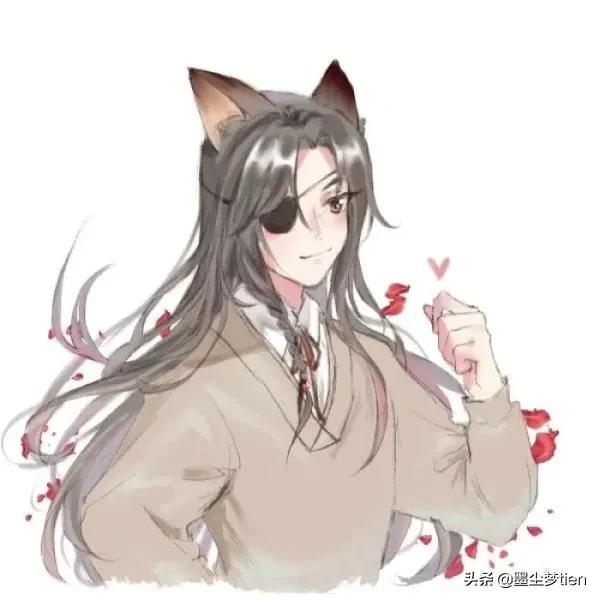 江煜/天官赐福花城头像。微信，江煜/天官赐福花城头像。（谢怜变身拿着枪的小红帽）