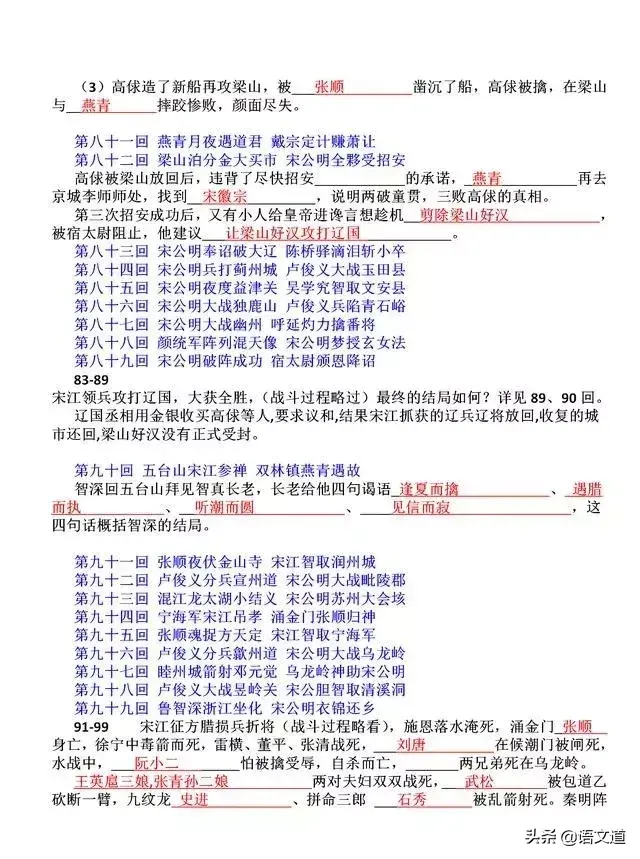 水浒传41回概括，水浒传第41回概括（《水浒传》前100章概括）