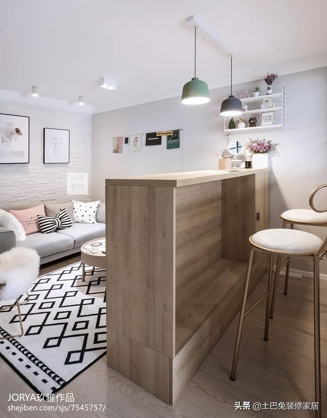 客厅改卧室如何做隔断，客厅隔一个小卧室装修效果图（晒晒90后少女32㎡新家）
