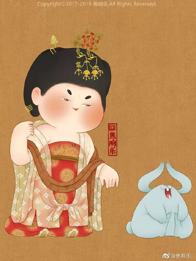 又胖又萌又可爱的图片，胖胖可爱的呆萌情侣头像微信（把千寻、周迅画成圆脸美人）