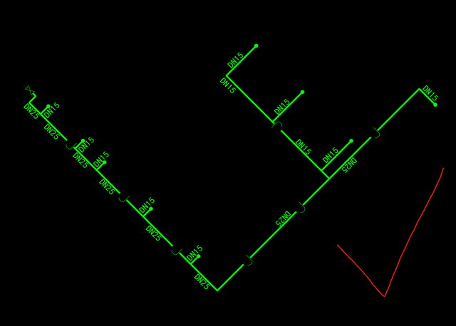 在天正暖通中如何画一根管道，天正给排水管道立管怎么画（环艺实操天正给水系统）