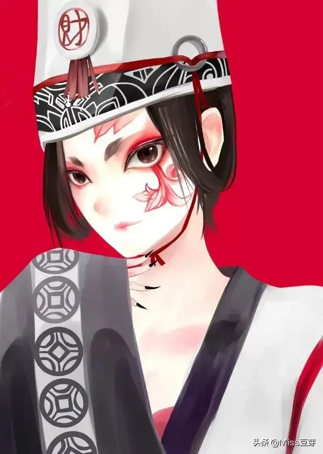 #阴阳师#@黑白无常，微信头像，#阴阳师#@黑白无常（黑白本一色，只因事无常）