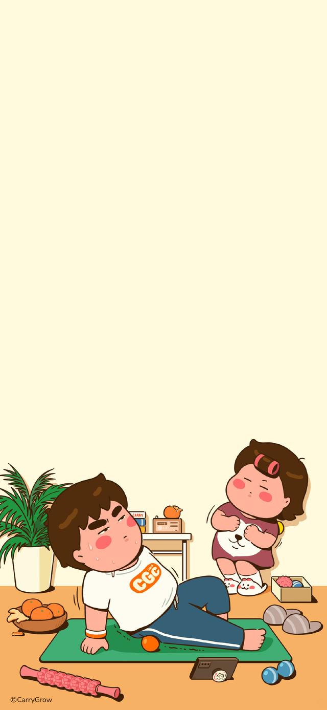 情侣横屏壁纸,高清情侣壁纸(最全小情侣的日常插画图片)