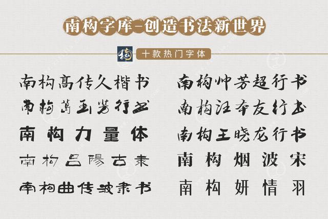 手写体字库，手写体字库制作教程（南构村花手写体实则能够抓住人的眼球）