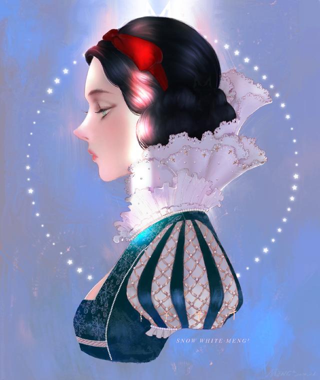 茉莉公主简笔画，如何画茉莉公主简笔画-分步图解（国内画师笔下的迪士尼公主）