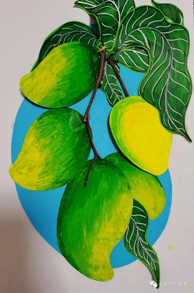 绘画系列之教你如何画芒果，绘画系列之教你如何画芒果树（创意芒果）