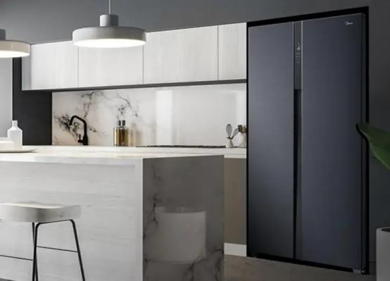 美的双开门冰箱，美的双开门冰箱有什么特点（美的急速净味冰箱）