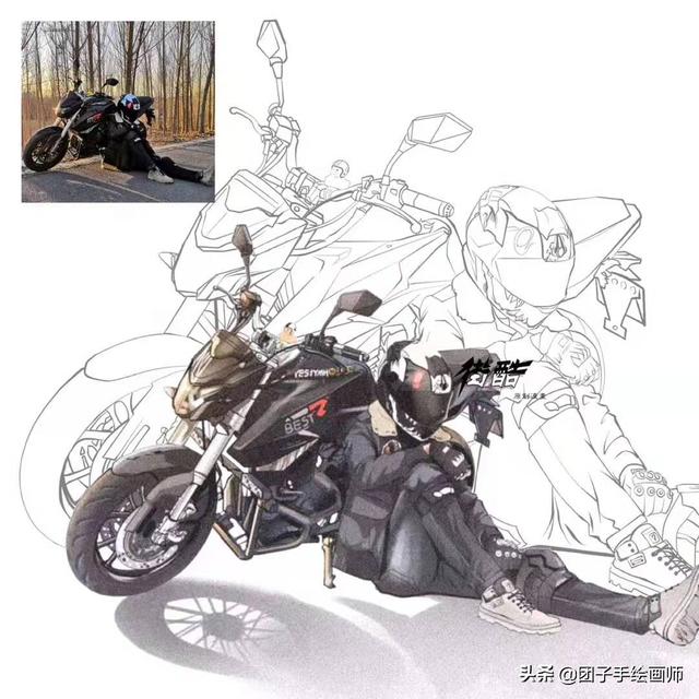 贰迟  酷拽ins风嘻哈男头，微信头像，贰迟  酷拽ins风嘻哈男头（爱玩一组机车）