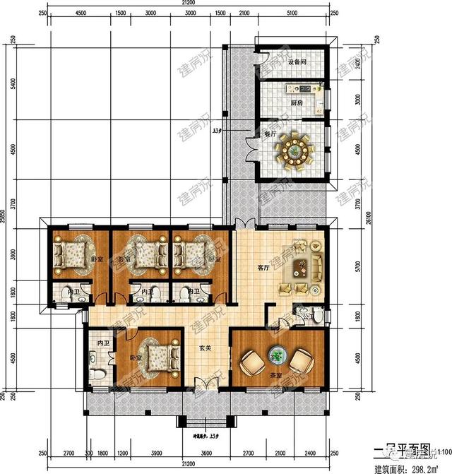 一层别墅效果图，一层别墅设计效果图大全带庭院（10款一层农村自建别墅）