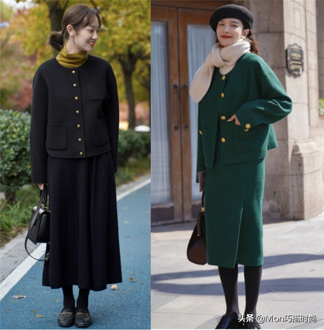 冬季长裙怎么搭配衣服好看，冬天长裙子怎么搭配（“半身长裙”也太适合冬天了）