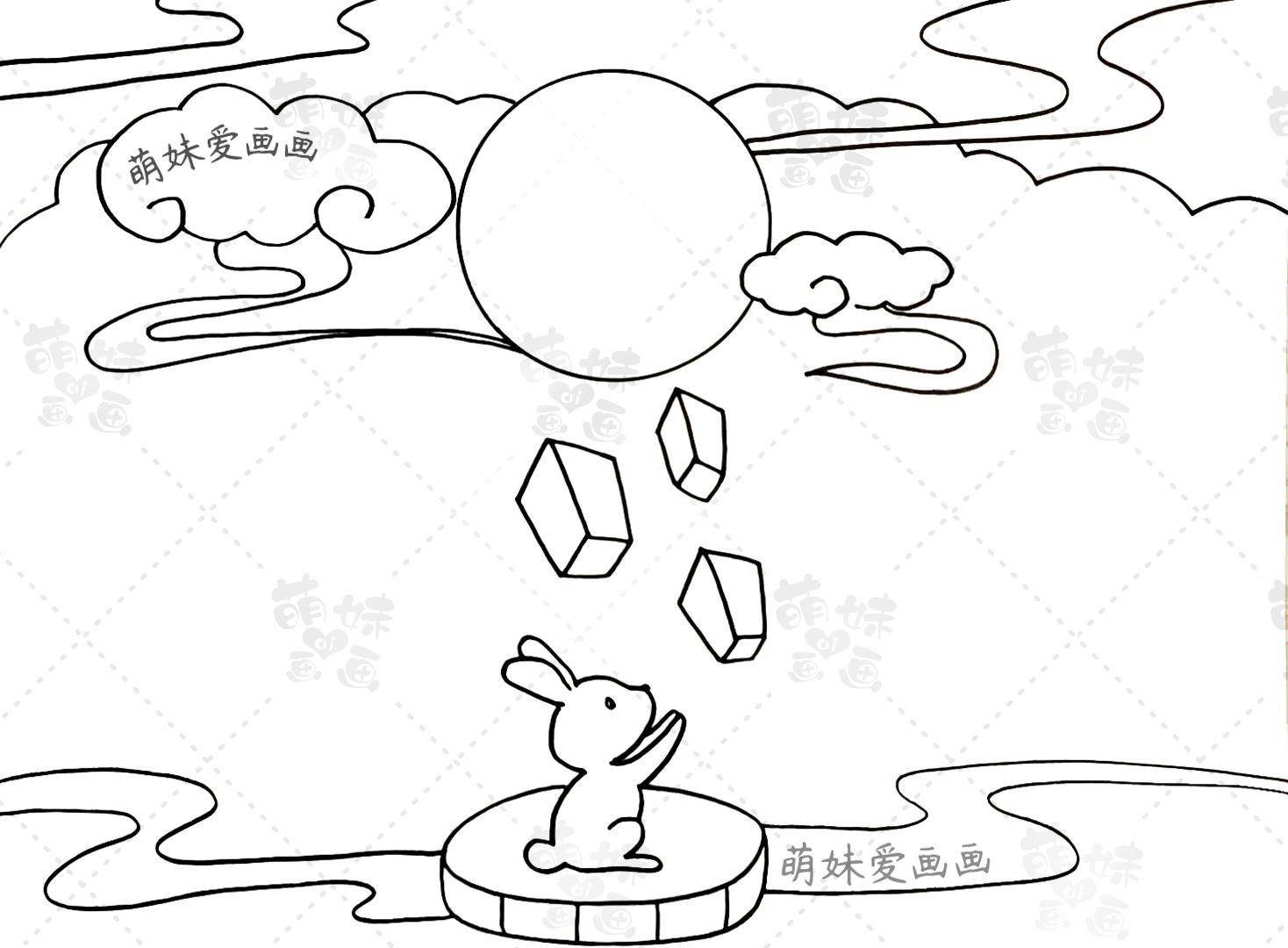 三,最后在手抄报上书写文字内容,一张简单又好看的中秋节手抄报就完成