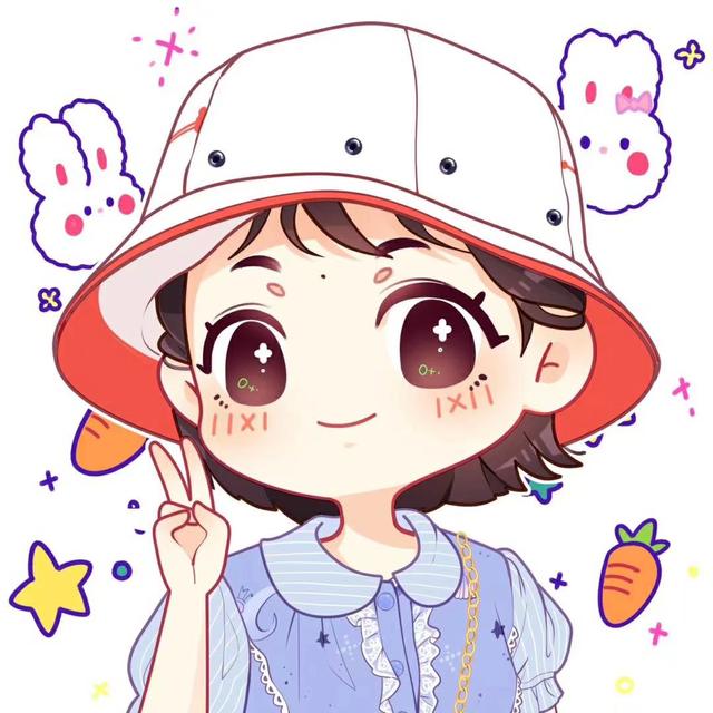 吹泡泡的可爱女生，微信头像，吹泡泡的可爱女生（炒鸡可爱的卡通风格）