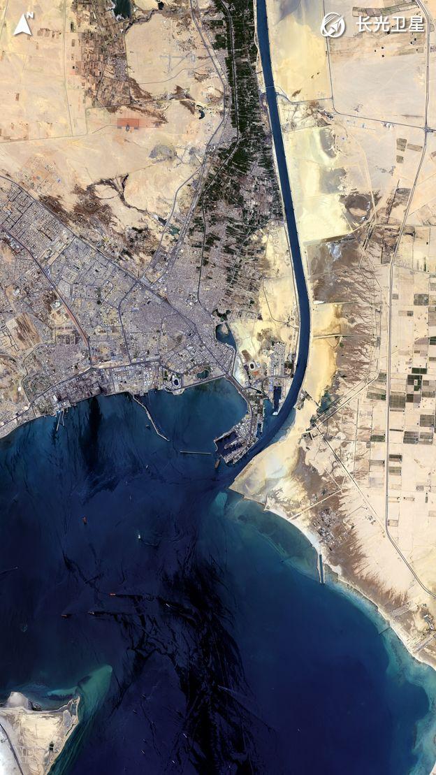 苏伊士运河地图，世界十大运河地图（这就是地理课本中的苏伊士运河）