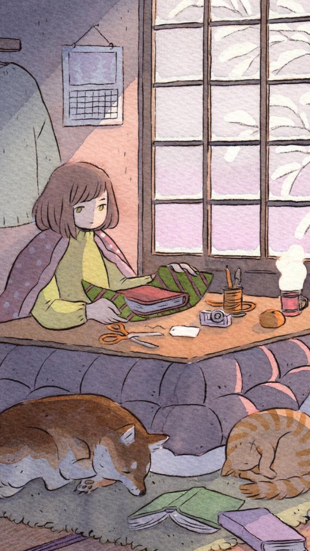 ins森系治愈系意境背景图，森系风格图片（森系 治愈 清新 手绘 插画）