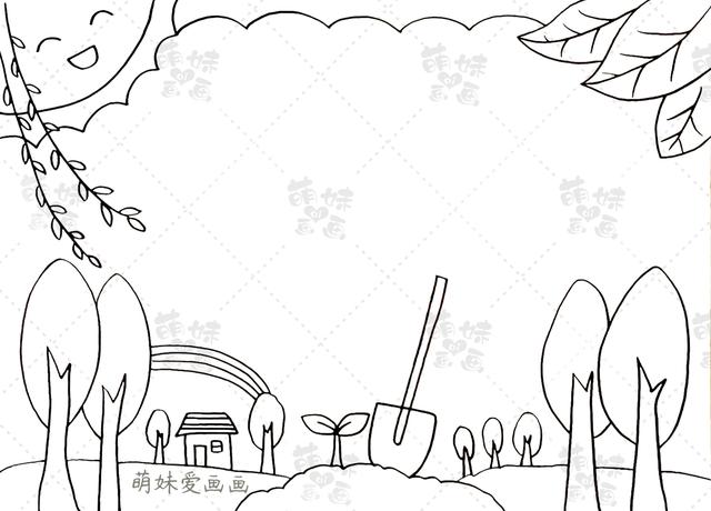 植树节的手抄报，植树节手抄报资料（含内容的小学生植树节手抄报）