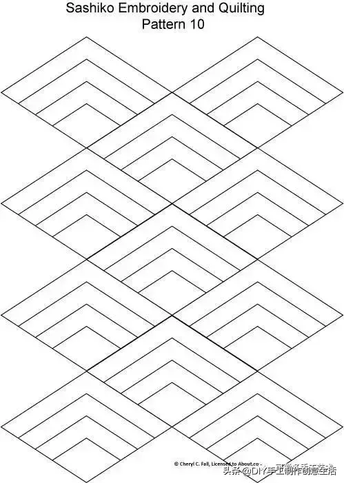 刺子绣入门针法教程，精致优雅的刺子绣