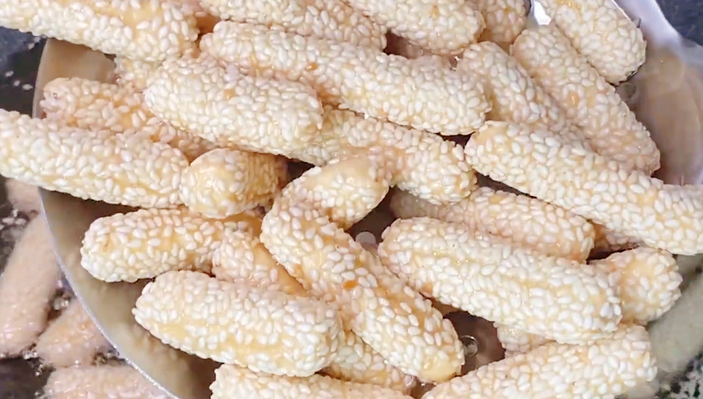 圖片[7]-【芝麻條】做法步驟圖 教你在家做 香甜酥脆特簡單-起舞食譜網