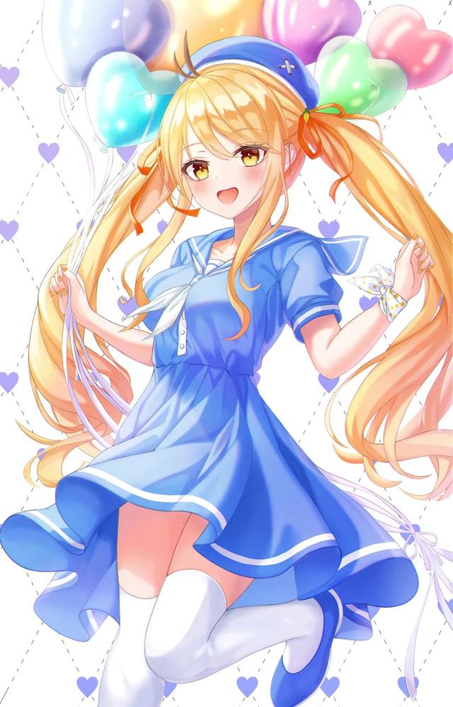 二次元女生图片,好看的二次元女生壁纸(画师フ二ィ的萌萌女孩插画作品