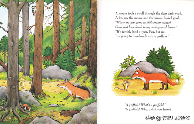 英文绘本小故事，英语绘本故事（Gruffalo》咕噜牛的故事）