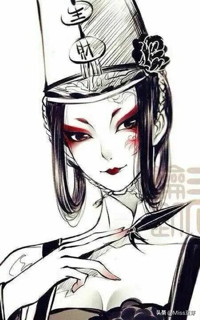 #阴阳师#@黑白无常，微信头像，#阴阳师#@黑白无常（黑白本一色，只因事无常）