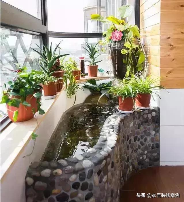 阳台摆放鱼缸设计效果图，阳台鱼缸装修效果图大全（让外人一看就觉得你是个土豪）