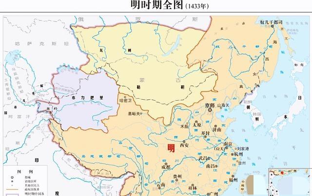 民国历代地图变化，两宋时期国土面积最少