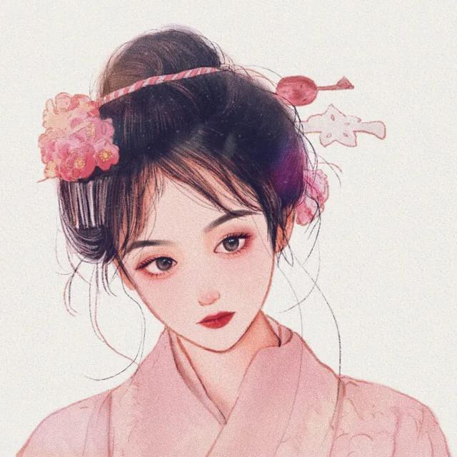 女生手机挡脸头像，女生头像一一手机遮脸微信（温柔好看的手绘女生插画头像合集来袭）