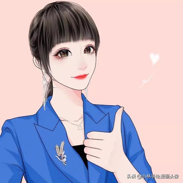 简约手绘头像 温柔是人间宝藏.微信，简约手绘头像 温柔是人间宝藏.（一张张自带仙气的女生头像）
