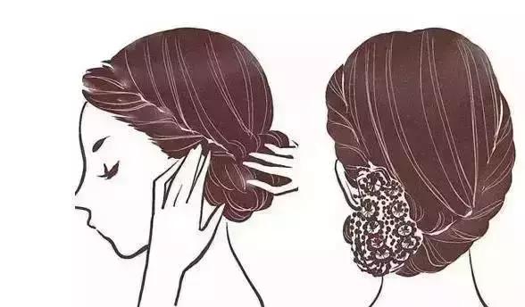 取代发箍的美丽盘发，简易盘头发的方法图解（无需发饰修饰一样很吸睛）