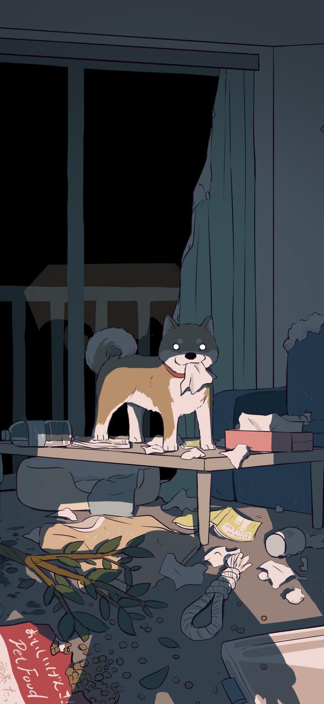 丧丧图片/如果可以今天也要开心一点，看上去开心其实丧的图片（高清动漫插画壁纸，虽丧但有趣）