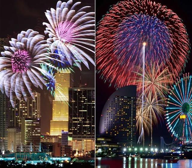 迎国庆绘画作品图片，迎国庆绘画作品图片大全（献给祖国的祝福绚丽多彩的烟花）