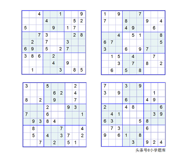数独的入门解题方法，九宫数独练习和方法