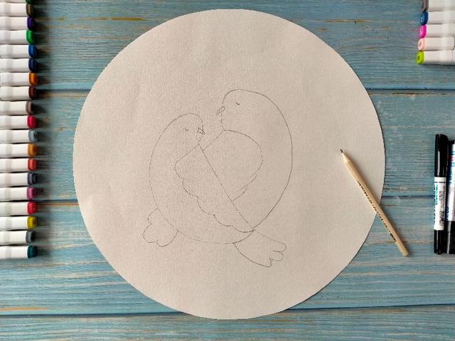 锦鲤怎么画，简笔画小鸟加一些线条也可以很漂亮（锦鲤怎么画简单又漂亮涂色）