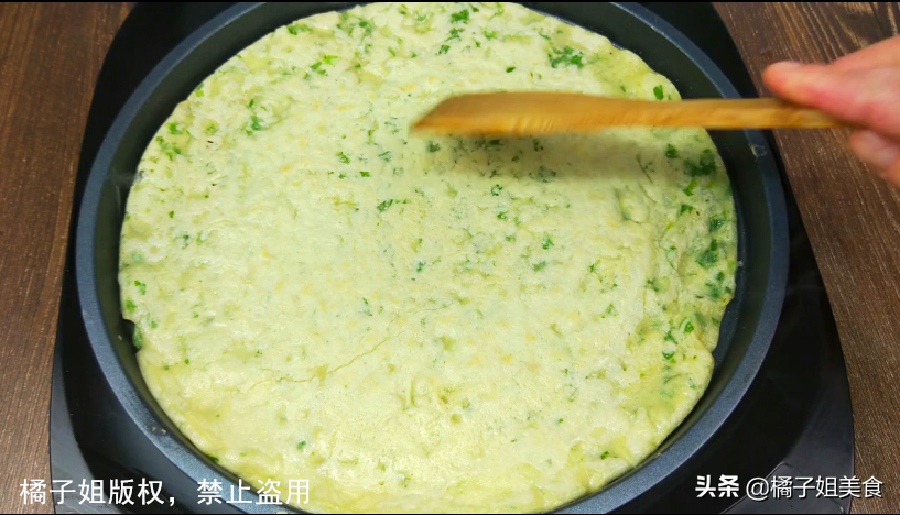 圖片[11]-【芹菜葉雞蛋餅】做法步驟圖 美味可口 越吃越好-起舞食譜網