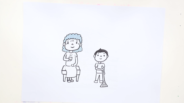 爷爷奶奶简笔画，爷爷奶奶怎么画简笔画又好看（孝敬老人简笔画.）