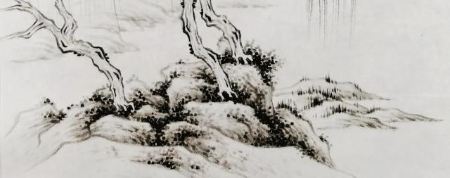 画柳树的画法，山水画中柳树的画法