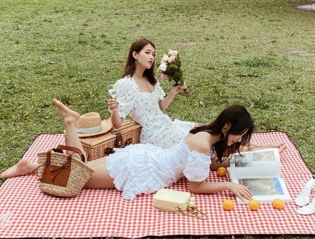 野餐美图女生编，野餐手绘图片（做自然清新的春夏少女）