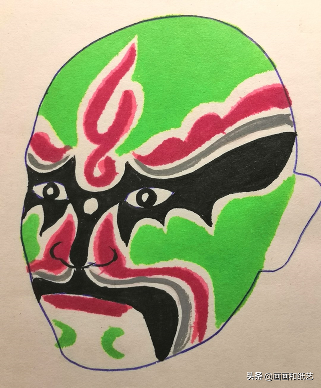 京剧脸谱颜色含义，京剧脸谱颜色的含义（绿色系京剧脸谱的人物特点）