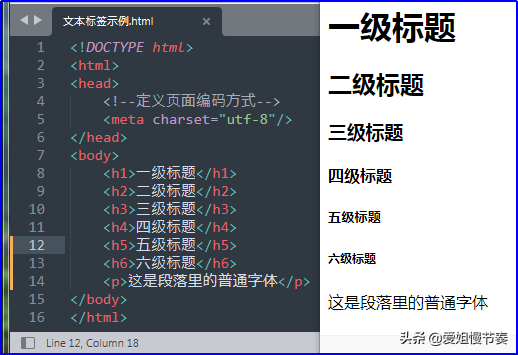 html字体大小怎么设置，html如何设置字体大小（<4>HTML文件的常用文本标签用法和显示效果）