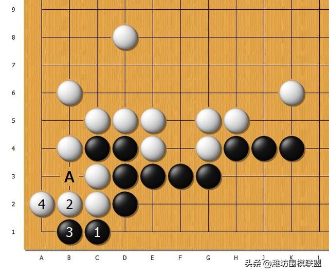 围棋三十六种杀法，围棋的基本杀法——虎口逃生杀法（8种\