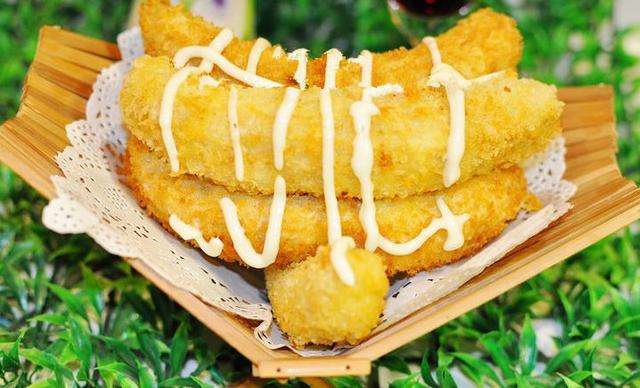 圖片[1]-【油炸香蕉】做法步驟圖 清熱解毒 潤腸通便-起舞食譜網